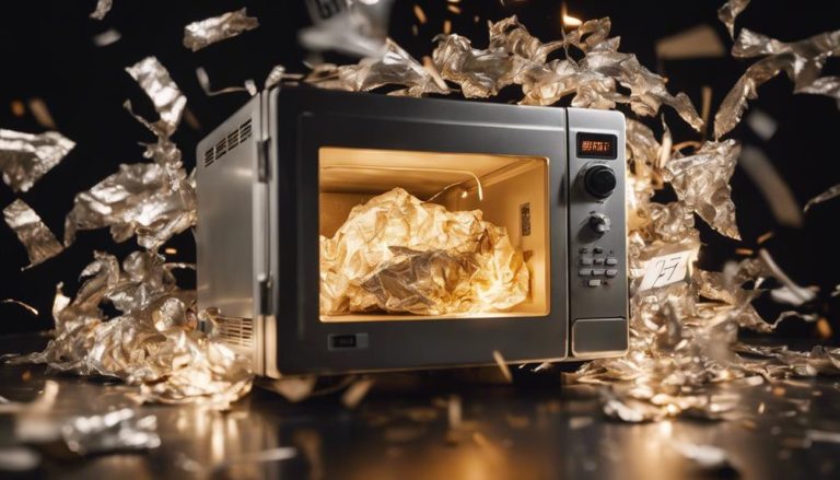 microwaving aluminum foil risks