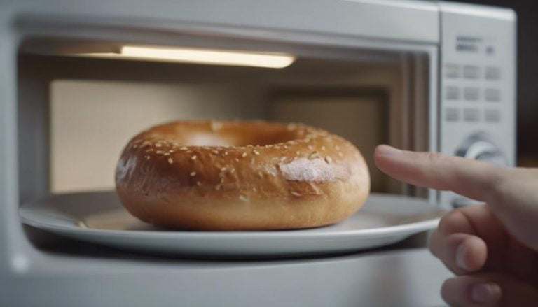 microwaving bagels for breakfast