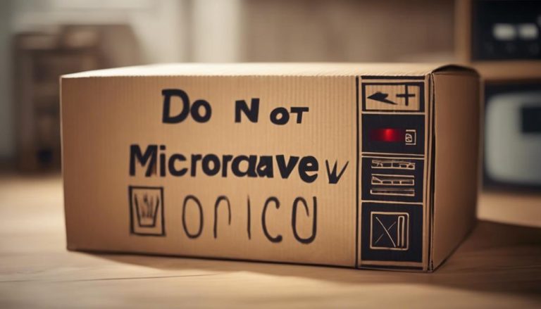 microwaving cardboard causes fire