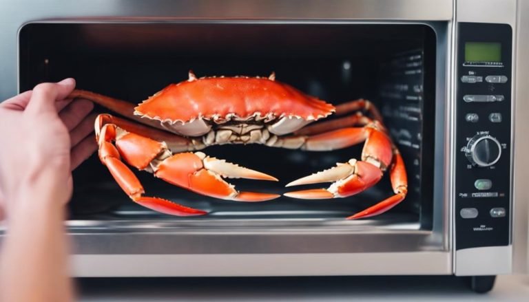 microwaving crab legs cautionary